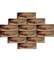 Armada Çini 7x21 Cm Elips Bronz Çini Seramik