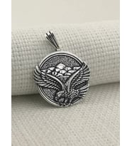 Büyük Kartal Tasarımlı  925 Ayar Gümüş Erkek Kolye Ucu