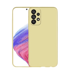 Samsung Galaxy A33 5G Uyumlu Kılıf Zore Premier Silikon Kapak (Gold)