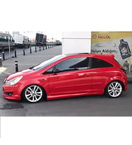 Opel Corsa D Tek Kapı Yan Marşpiyel Seti Mat Siyah Plastik 2 Adet