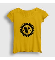 Presmono Kadın Sarı Logo Brand New Heavies T-Shirt 490492tt (Sarı)