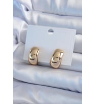 Gold Renk Pirinç Kadın Küpe