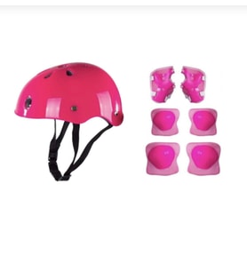 Çocuk Kask Dizlik Dirseklik Kemik Set 7 Parça (Standart)