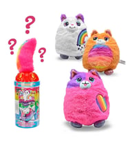 Misfittens Sürpriz Peluş S4 Kırmızı Kapak Gökkuşağı Renkli ve Sürpriz Paket pofuduk Kedi Serisi