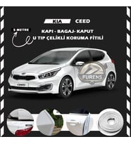 Kia Ceed Oto Araç Kapı Koruma Fitili 5metre Parlak Beyaz Renk