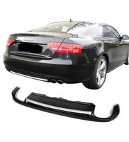 Audi A5 8P3 Coupe 2012 - 2016 Arka Tampon Eki - Difüzör (Plastik)