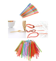 Hayal Sepeti 25 Adet Renkli 9 Cm Karışık Plastik Yün Iğnesi