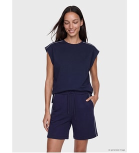 LCW EVERYDAY Lacivert Oversize Soft Touch Kadın Atlet