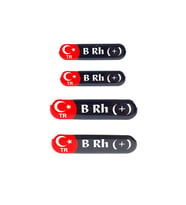 KAN GRUBU 4 lü SET DAMLAR STİCKER B RH+