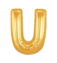pilelistore U Harf Folyo Balon Altın Renk  40 inç