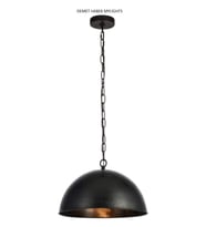 mylight  demet habek  MYLİGHTS  RETRO RUSTİK  METAL SARKIT AVİZE SİYAH  İÇİ ESKİTMEEN  40 CM