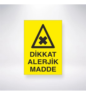 Dikkat Alerjik Madde