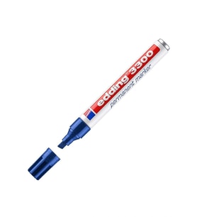 Edding Markör Permanent Kesik Uçlu 1-5 MM Mavi Parmanent Markör (10 Lu Paket)