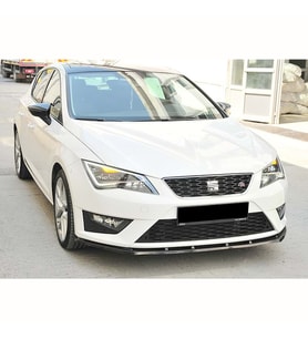 Seat Leon Mk3 FR Ön Lip Plastik Parlak Siyah karlık-ön-ek-bodykit 2012 2013 2014 2015 2016