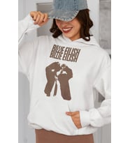 Billie Eilish Baskılı Unisex Oversize Şarkıcı Hoodie