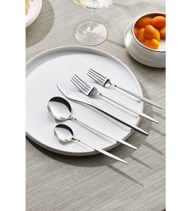 New Porto Elegance 60 Parça 12 Kişilik Çatal Kaşık Bıçak Takımı (Metal)