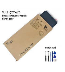 Tkgz Samsung Galaxy M30 - SM-M305 Uyumlu Lcd Ekran Dokunmatik SERVİCE PACK - FULL ÇITALI + TAMİR SETİ