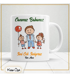 Babalar Günü Özel Hediye Çay Kahve Kupa Bardak-baba15