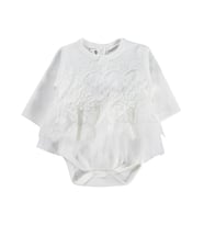 Civil Baby Fırfır Tüllü 3-12 Ay Çıtçıtlı Badi - Pembe
