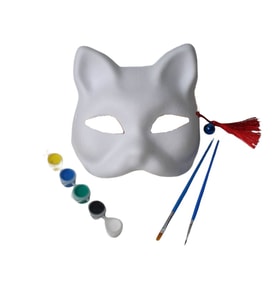 Schulzz DIY Kişisel Tasarım Mukavva Sert Kalıp Boyasız Maske