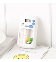 Ezere Elektronik Akıllı Zamanlayıcılı Taşınabilir Hap İlaç Kutusu - BPA İ? - SSSSSS2995-7