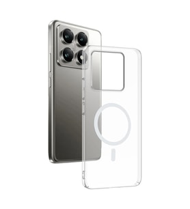 Xiaomi 14T Pro Kılıf Kamera Korumalı MagSafe Şarj Özellikli Lüx Şeffaf London Silikon Kapak