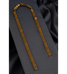 Hematit Doğal Taş Parlak Gold 3x5mm Dizi