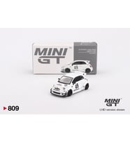 Mini GT LB-WORKS x Abas Works ABARTH 595 Gara White 809 (Çok Renkli)