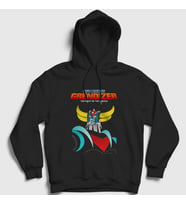 Presmono Unisex Siyah Poster Ufo Robot Grendizer Goldorak Kapüşonlu Sweatshirt 471887tt