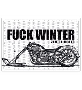 Fuuck Winter Always Motorcycle Puzzle 240 Parça Yapboz