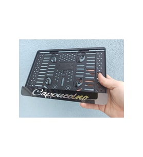 Cappuccino 3d Kabrtmalı Pleksi Motor Plakalığı