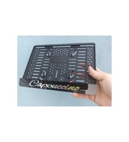 Cappuccino 3d Kabrtmalı Pleksi Motor Plakalığı