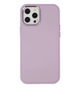 iPhone 12 Pro Max Kılıf Asya Deri Silikon - Lila