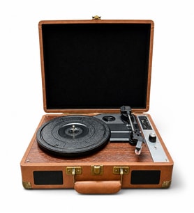 Ultratekno MZL-P01 Çanta Valiz Şeklinde Pikap Bluetooth Hoparlör 3 Hız 33/45/78 RPM Plak Çalar