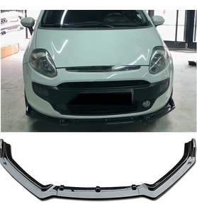 Fiat Punto Ön Lip Parlak Siyah 3 Prç Kulaklı Kırılmaya Dayanıklı ABS