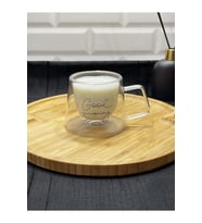 Perotti 13793 Good Morning Çift Cidarlı Cam Kahve Kupası 200ML