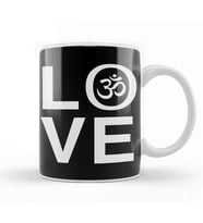 Ohm Symbol Love Kupa Bardak Porselen