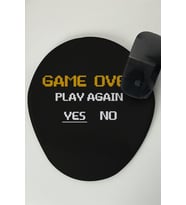 Gamer Sevgiliye Hediye Game Over Tasarımlı Mouse Altlığı Mouse Pad Mousepad