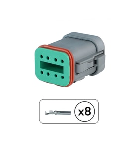 DT06-8S Erkek Konnektör 8 Pin kablosuz