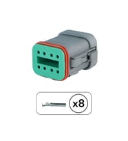 DT06-8S Erkek Konnektör 8 Pin kablosuz