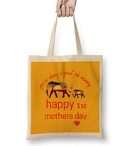 Our First Mothers Day 1ST 2021 Bez Çanta Uzun Saplı