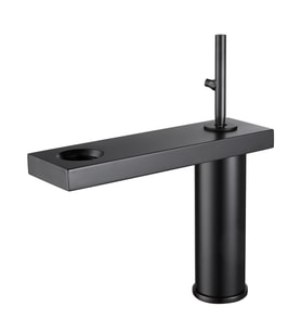 FA-8015 Mat Siyah Lavabo Bataryası