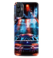 Infınix Hot 12 Kılıf Silikon Desen Özel Seri Neon Cars 1724