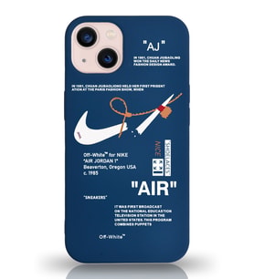 Apple iPhone 13 Uyumlu Lansman Kılıf Sneakers Tasarımlı Altı Kapalı İçi Kadife Kaplı Silikon Kapak (Şeffaf)