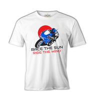 Motorcycle Race the Sun Beyaz Erkek Tshirt