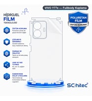 SChitec VIVO Y77e Uyumlu Fullbody Arka Kaplama Hidrojel Koruyucu Film