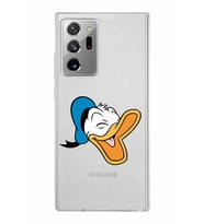Samsung Galaxy Note 20 Ultra Kapak Donald Duck Tasarımlı Şeffaf Silikon Kılıf