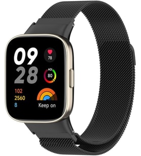 Xiaomi ile uyumlu Redmi Watch 3 Active (DÜZ WATCH 3 DEĞİLDİR) Kordon Milano Loop Metal Kordon