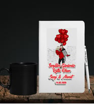Sevgililer Gününe Özel Defter Kalem & Siyah Varil Kupa Hediye Seti 21