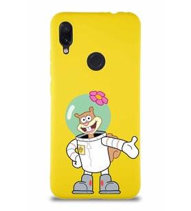 Xiaomi Redmi Note 7 Soft Premier Kapak Sandy Tasarımlı Silikon Kılıf - Sarı (Şeffaf)